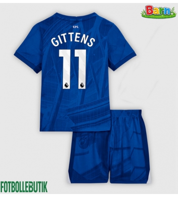 Chelsea Jamie Gittens #11 Hemmaställ Barn 2025-26 Kortärmad (+ Korta byxor)